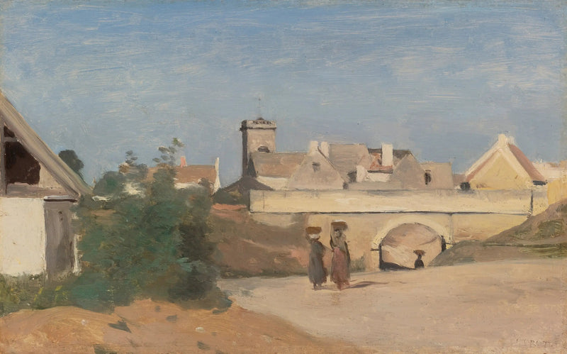 En forstad til byen (Rochefort-sur-Mer, Charente) - Jean-Baptiste Camille Corot