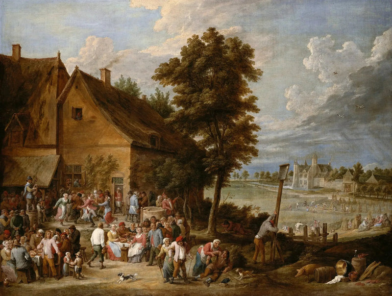 En festmåltid under innhøstningstiden, med Drij Toren-huset i bakgrunnen - David Teniers den Yngre

Source:
Un festin au temps des récoltes, avec la maison de Drij Toren en arrière-plan - David Teniers le Jeune