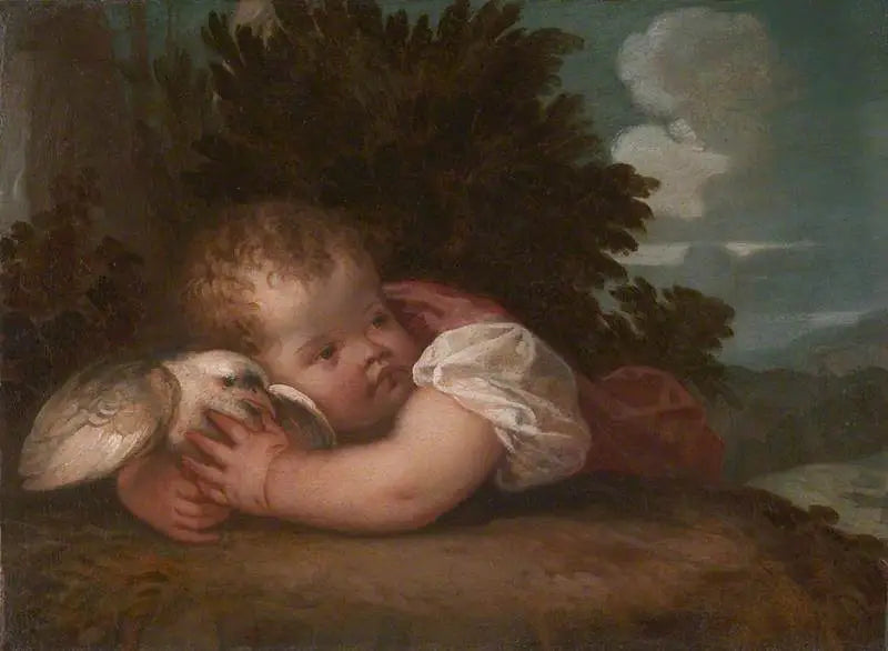 En gutt med en fugl - Titian