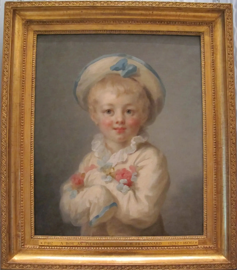 En gutt i Pierrot - Jean-Honoré Fragonard