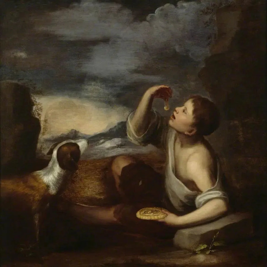 En spansk gutt med en hund - Bartolomé Esteban Murillo

Source:
Un garçon espagnol avec un chien - Bartolomé Esteban Murillo
