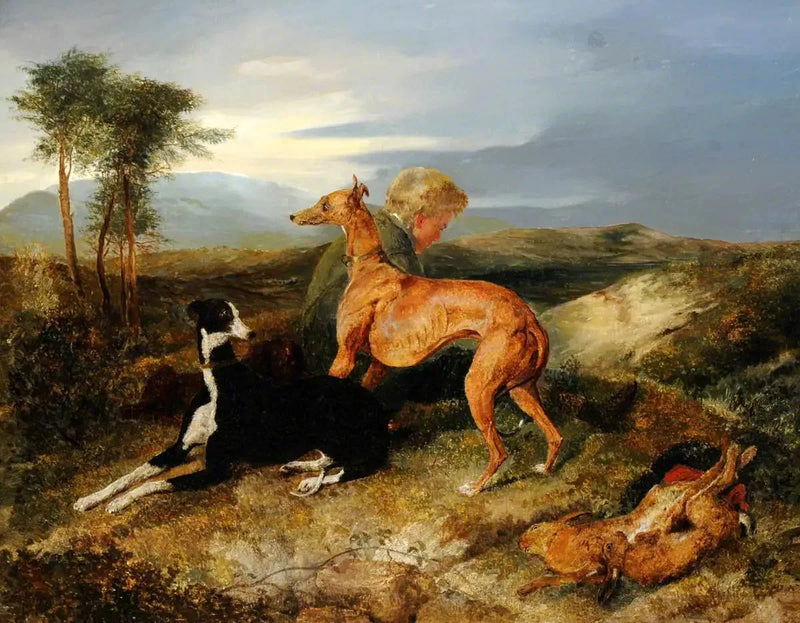 En gutt og to levrierer i hvile - Edwin Henry Landseer

Source:
Un garçon et deux lévriers au repos - Edwin Henry Landseer