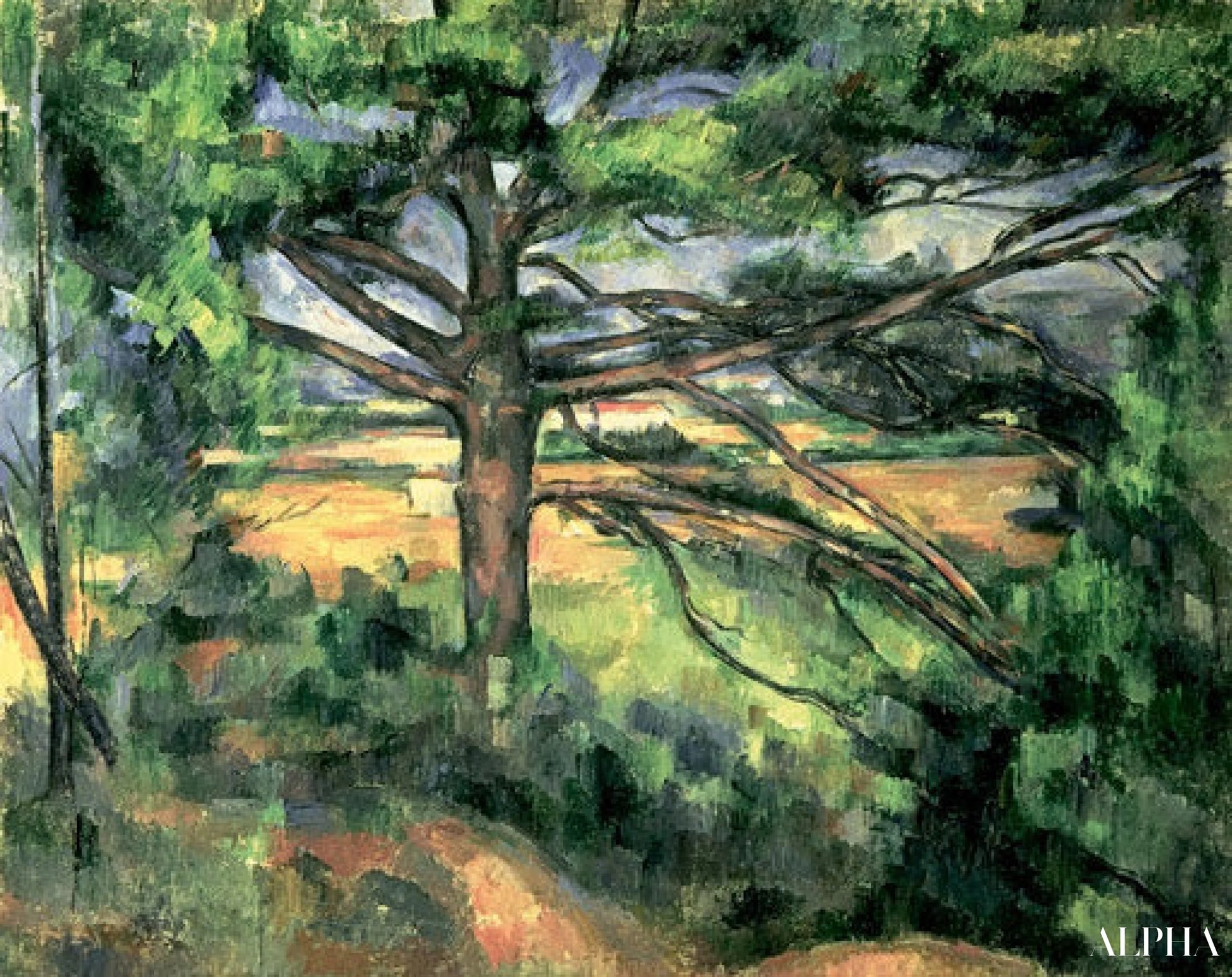 Un grand pin près d'Aix - Paul Cézanne - Reproductions de tableaux et peintures haut de gamme