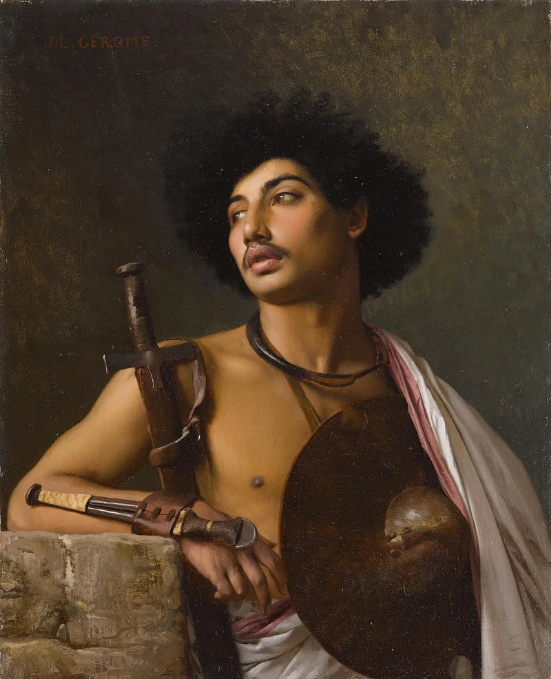 En Bischari-kriger - Jean-Léon Gérôme