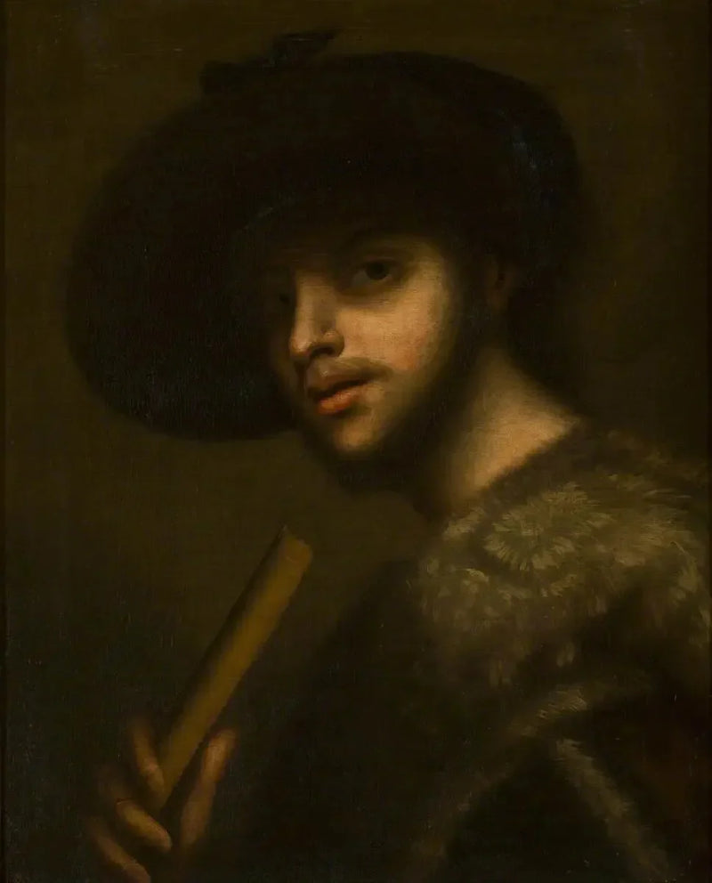 En mann med pipe eller fløyte - Giorgione