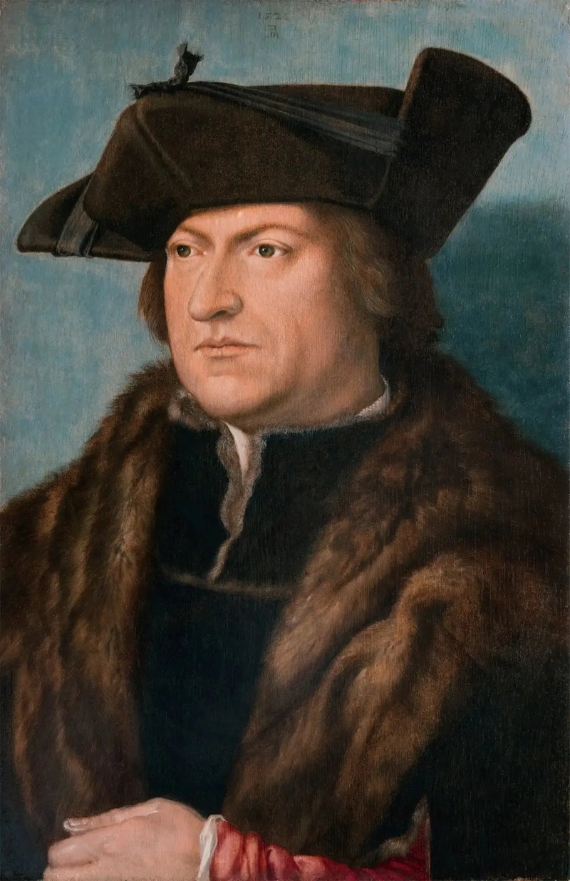 En mann i pelsfrakk - Albrecht Dürer