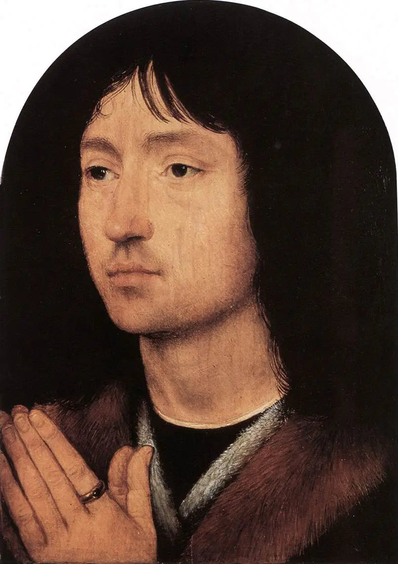 En ukjent mann i bønn - Hans Memling