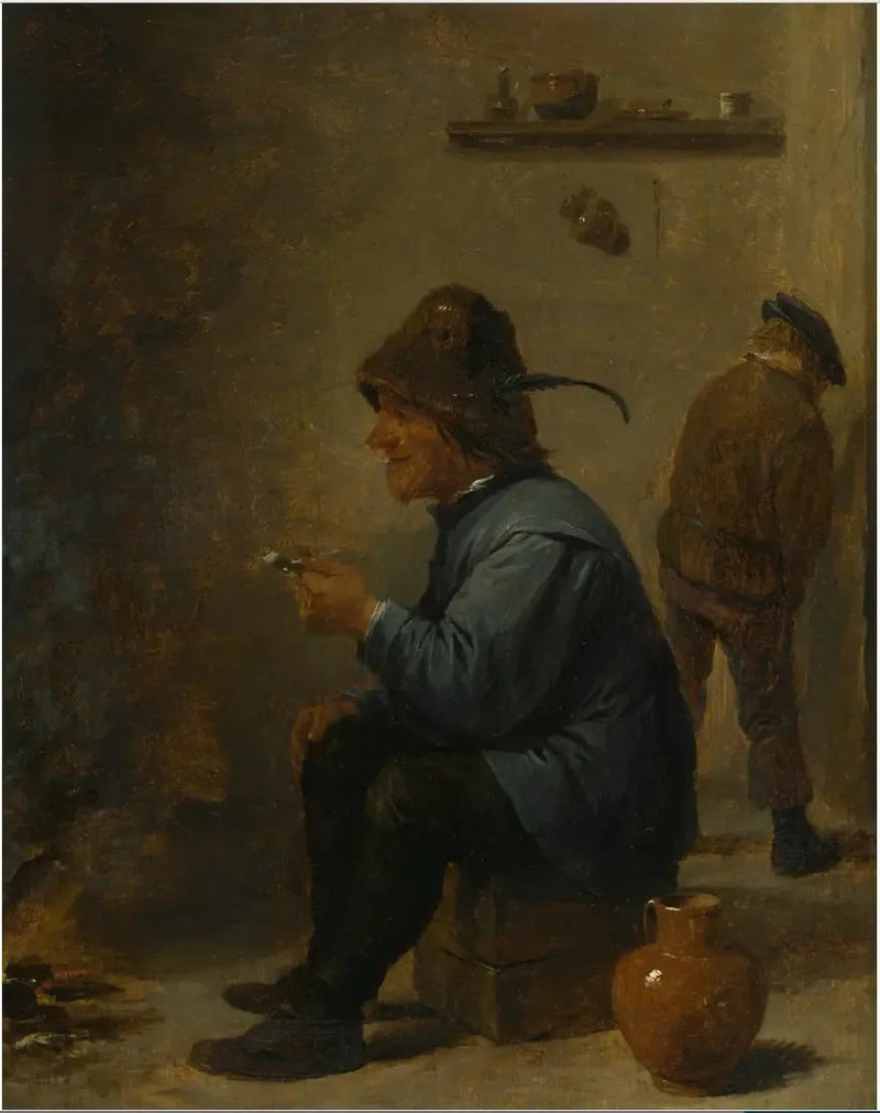 En mann som holder en pipe, sitter foran et bål i en taverna, en mann som urinerer i et hjørne - David Teniers den Yngre

Source:
Un homme tenant une pipe assis devant un feu dans une taverne, un homme urinant dans un coin - David Teniers le Jeune