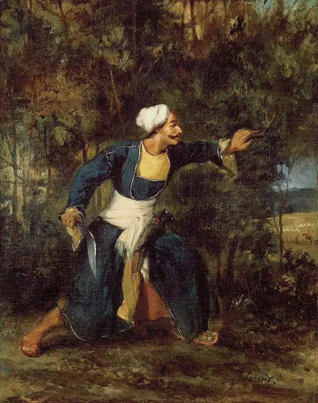 En indisk kriger med Gourka-kree - Eugène Delacroix