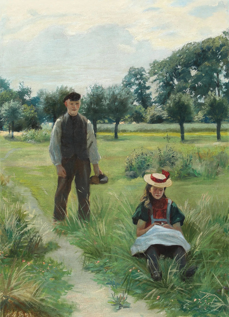 En sommerdag med en ung mann og en kvinne. - H. A. Brendekilde

Source:
Un jour d'été avec un jeune homme et une femme. - H. A. Brendekilde