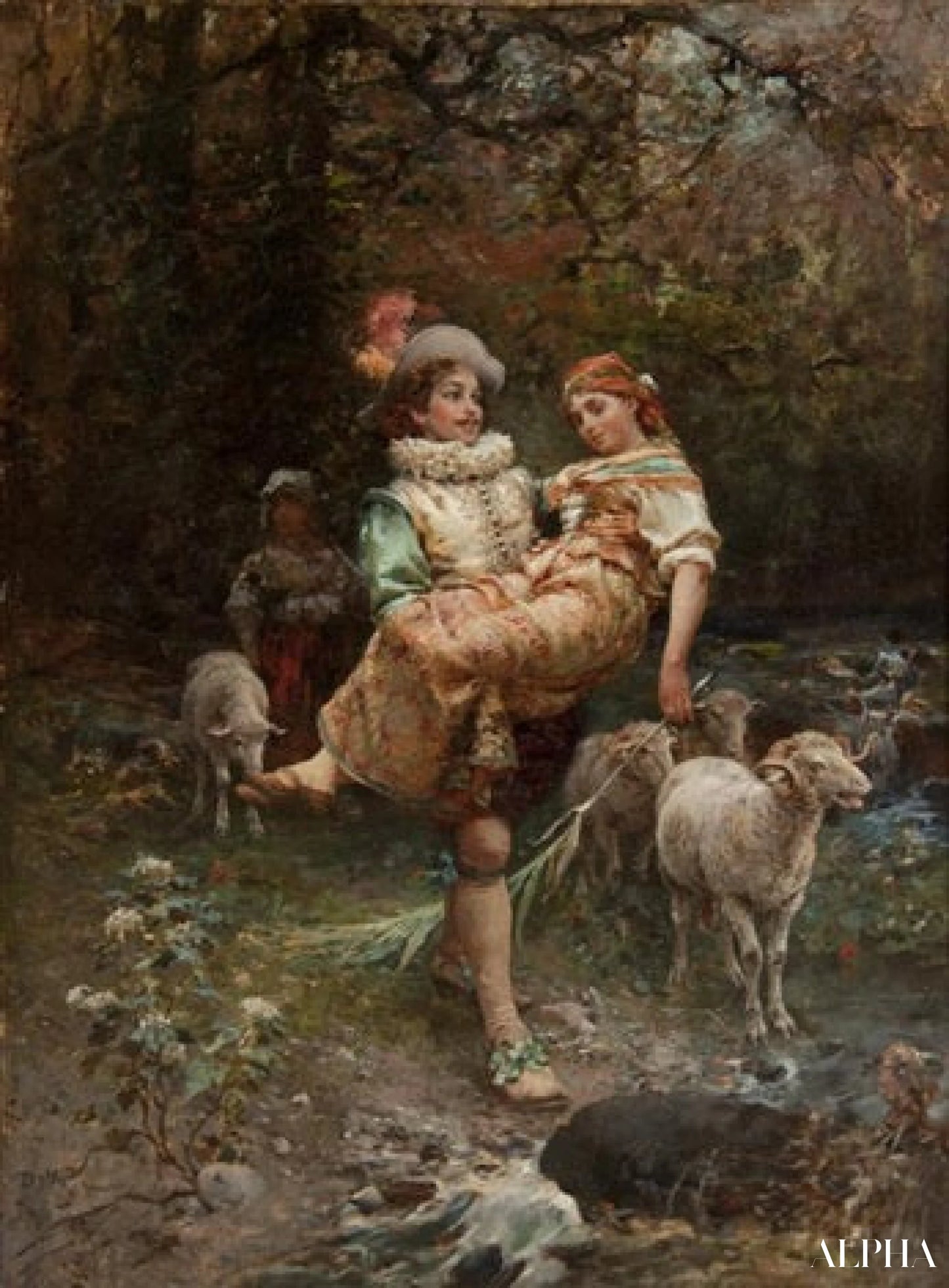 En rettferdig byrde - Cesare-Auguste Detti Reproduksjoner av oljemalerier