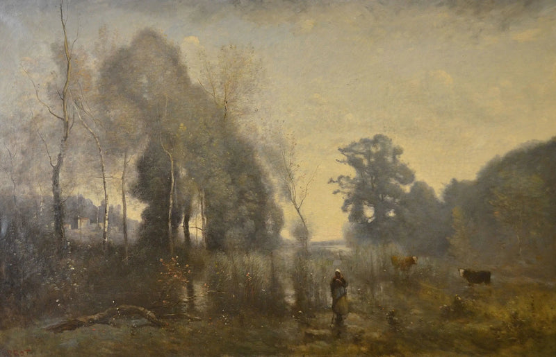 En morgen i Ville-d’Avray - Jean-Baptiste Camille Corot