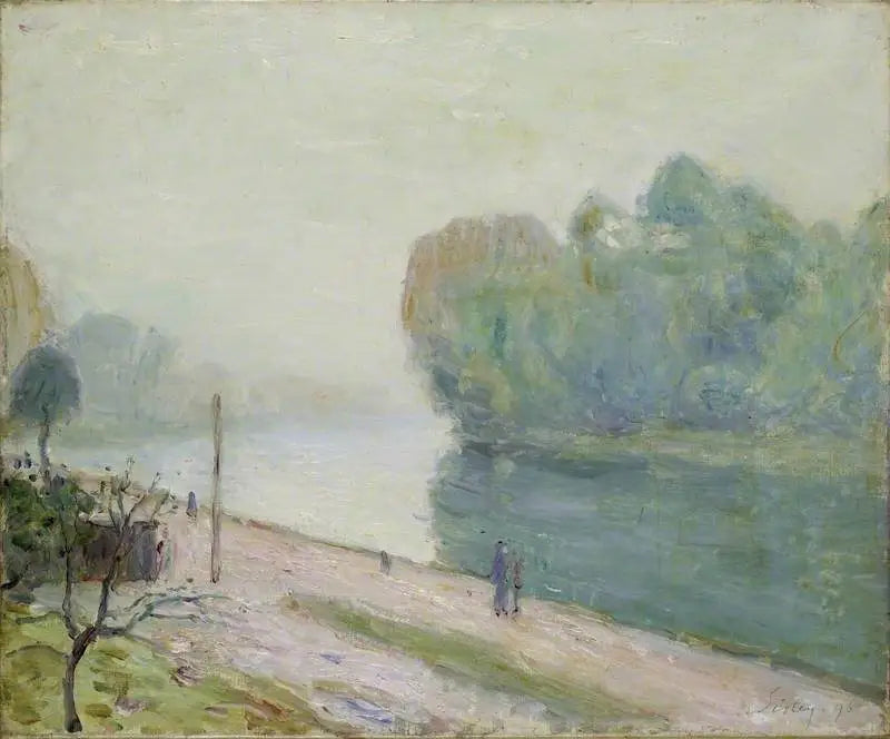 En sving av elven Loing - Alfred Sisley