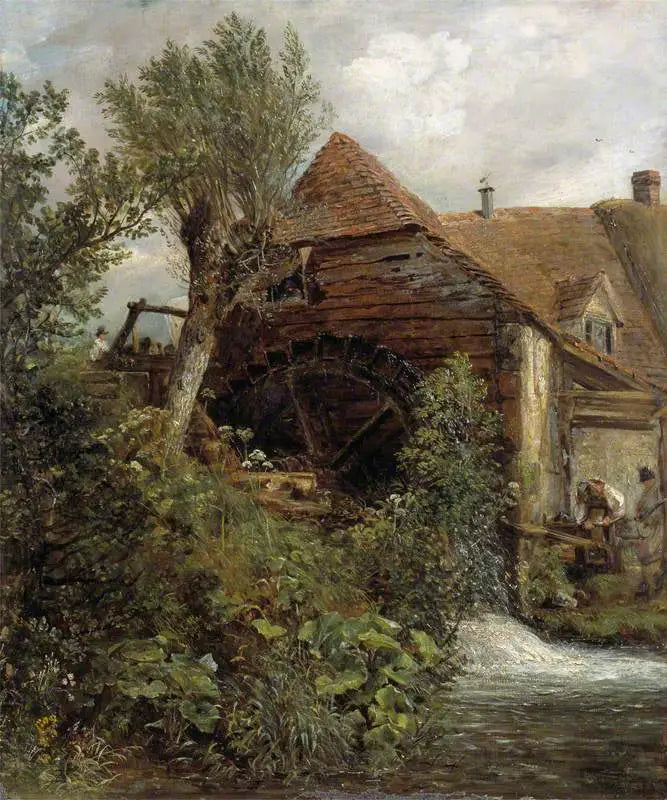 En vannmølle i Gillingham, Dorset - John Constable