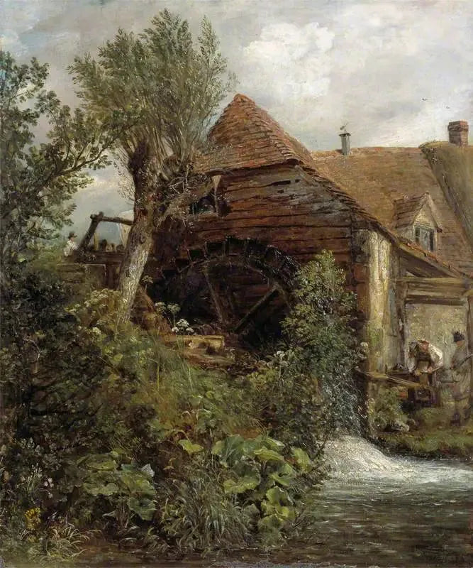 En vannmølle i Gillingham, Dorset - John Constable