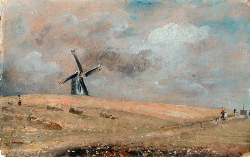 Un moulin à vent près de Brighton - John Constable - Alpha Reproduction