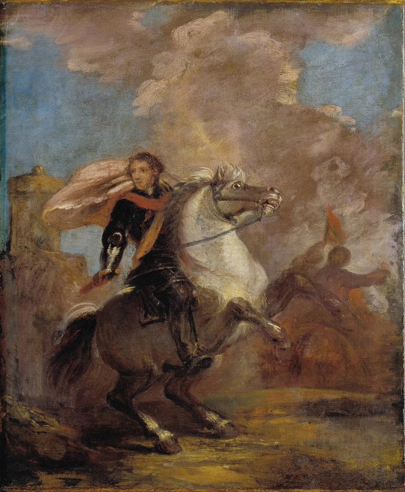 En ridende offiser - Joshua Reynolds