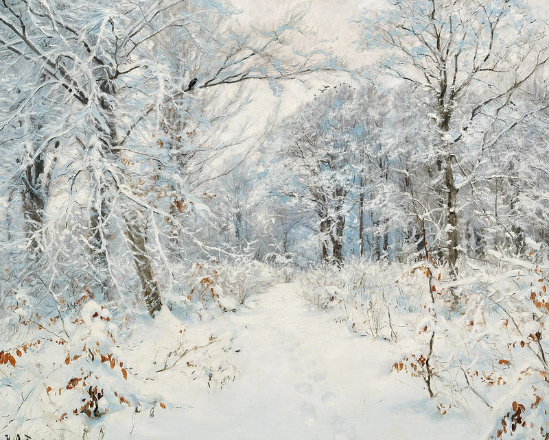 Et vinterlandskap av skog. - H. A. Brendekilde

Source:
Un paysage de forêt d'hiver. - H. A. Brendekilde