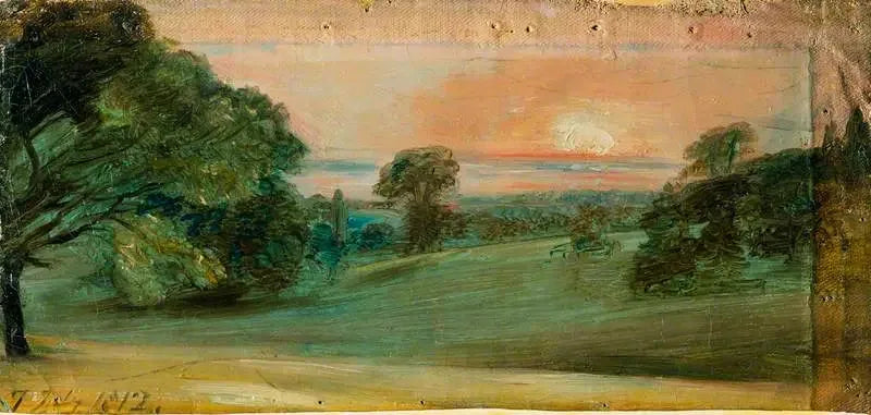 Et landskap nær East Bergholt, kvelden - John Constable