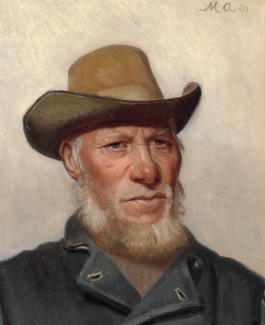Un pêcheur de Skagen. - Michael Peter Ancher