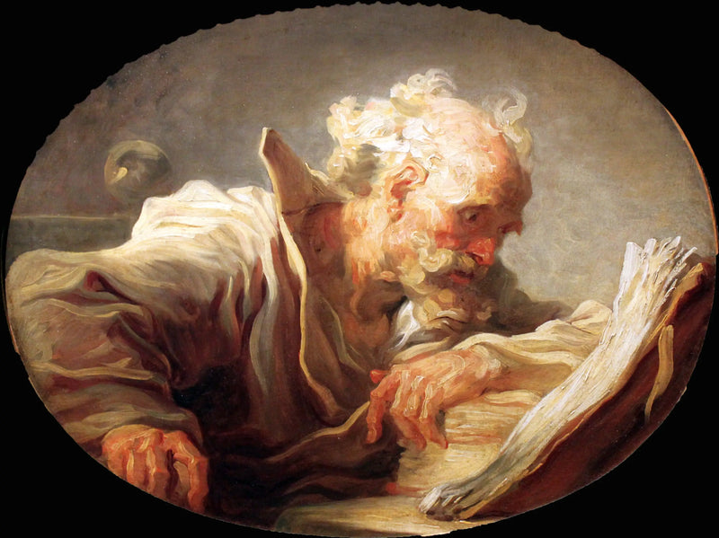 En filosof som leser - Jean-Honoré Fragonard