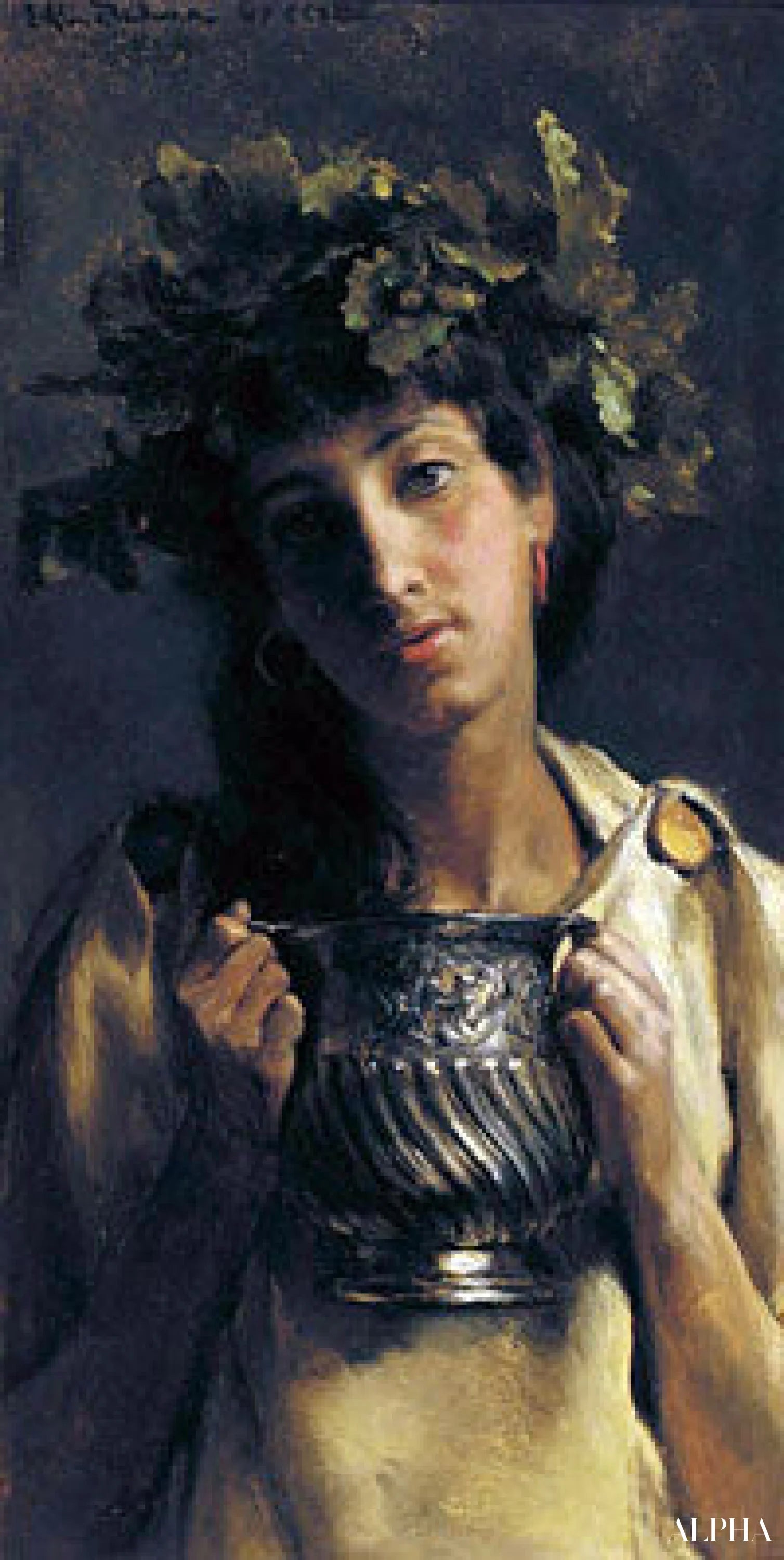 En pris for kunstnerkroppen (vin) - Lawrence Alma-Tadema Reproduksjoner av malerier i oljemaling