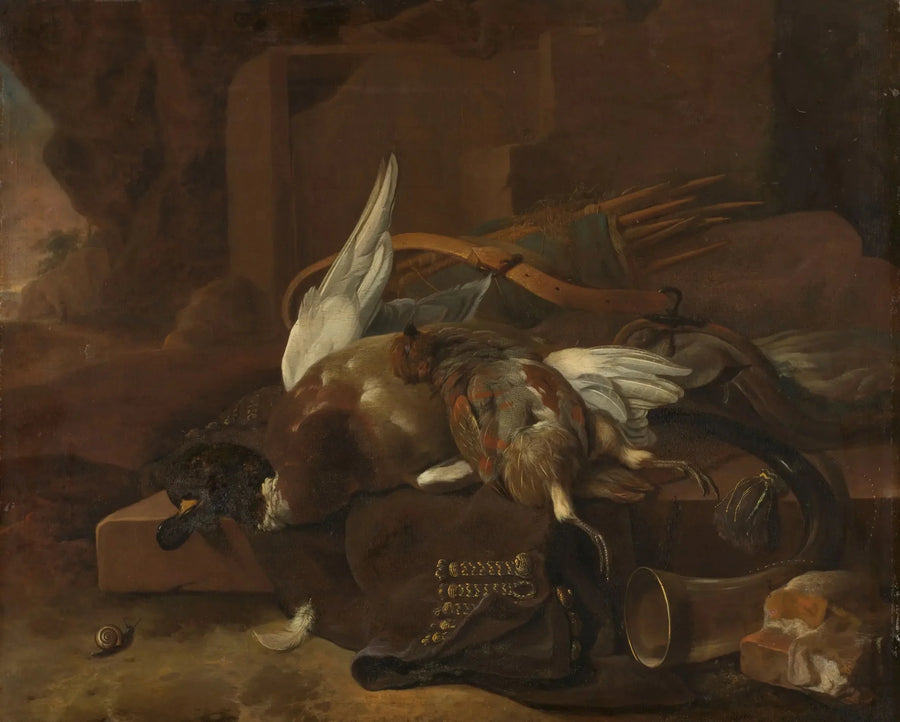 En jegerveske - Melchior de Hondecoeter