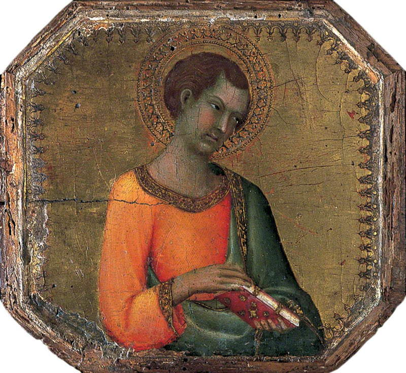 En helgen som holder en bok - Simone Martini