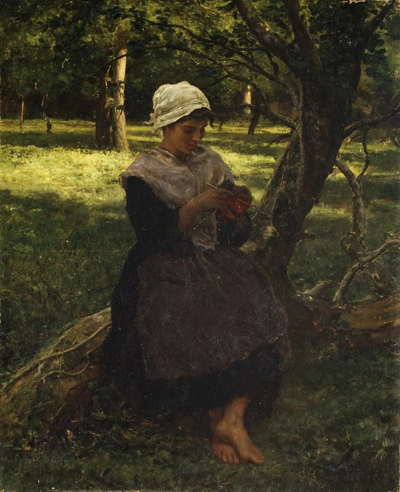 En bondegarntrøye - Jules Breton