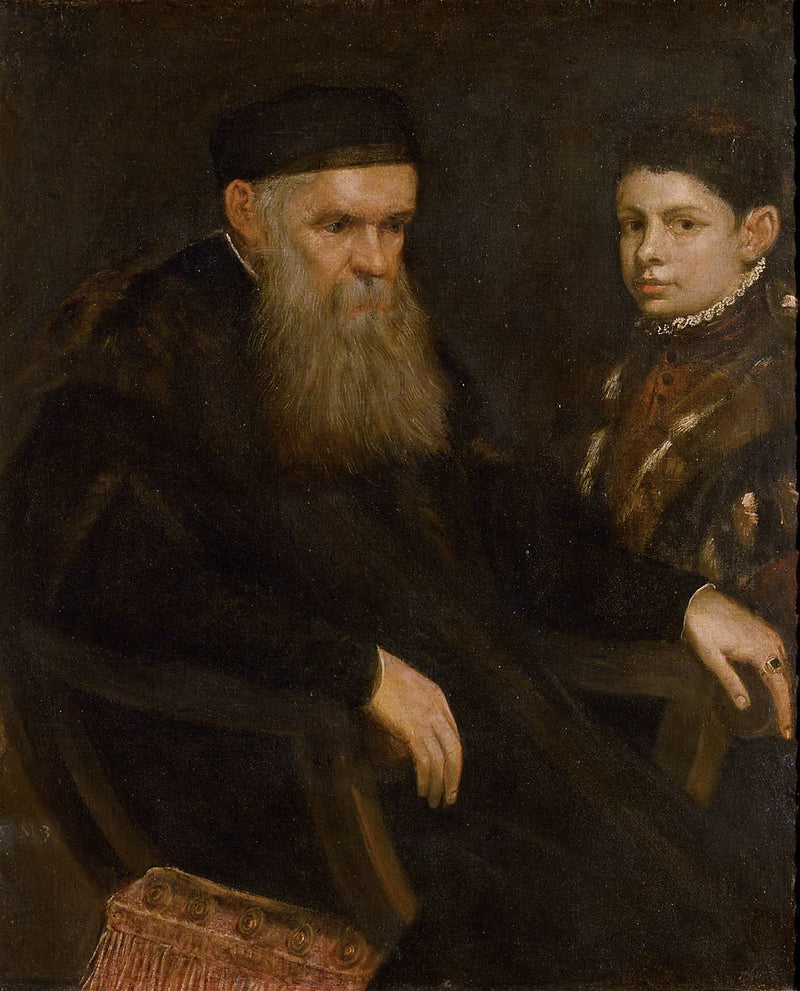 En gammel mann og en gutt - Jacopo Tintoretto