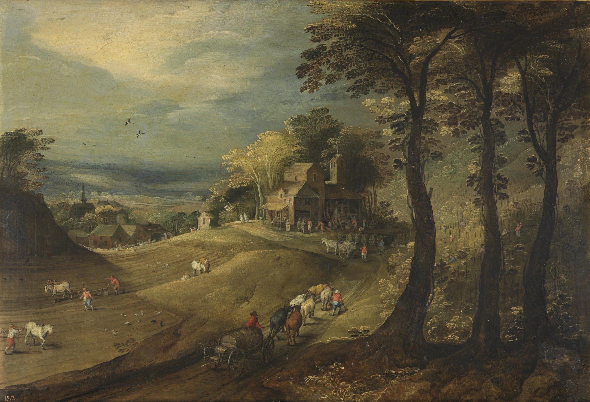 Una granja - Joos de Momper|Jan Brueghel l'Ancien