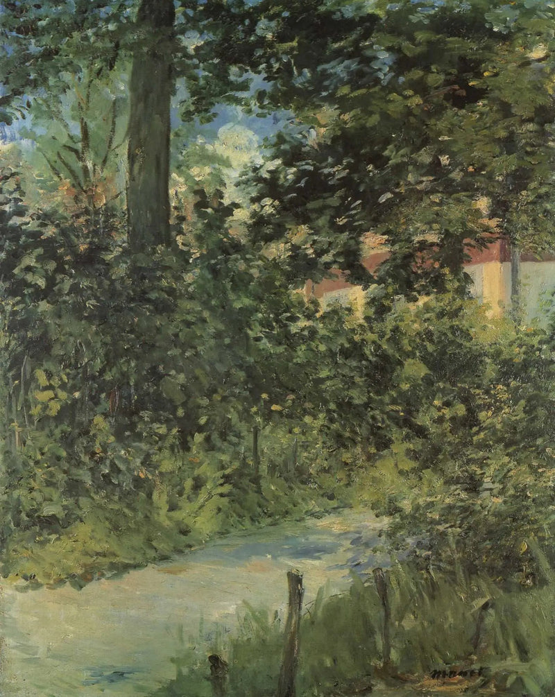 En allé i hagen i Rueil - Édouard Manet