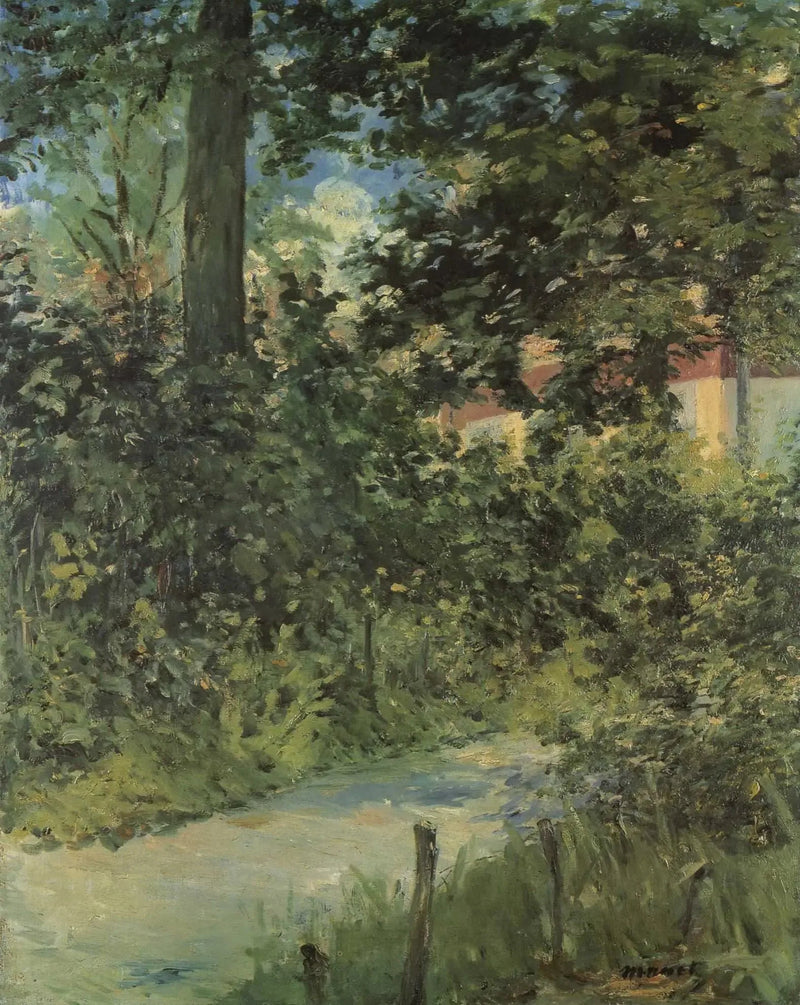 En allé i hagen i Rueil - Édouard Manet
