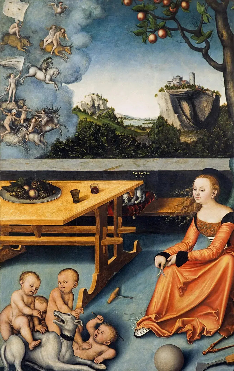En allegori om melankoli - Lucas Cranach den eldre