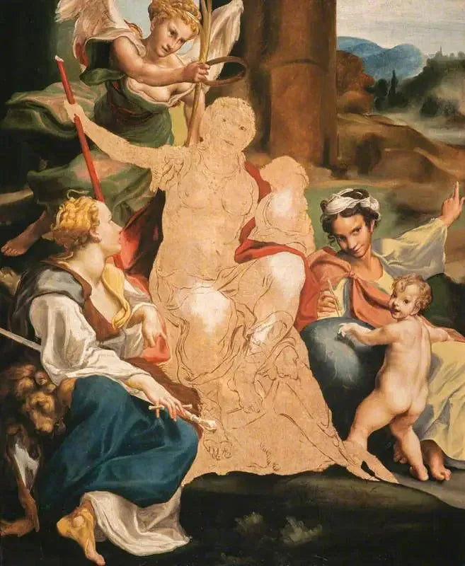 En allegori om dyden (ufullført) - Antonio da Correggio