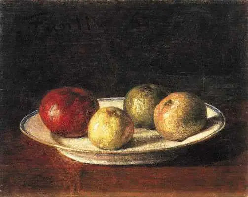 Une assiette de pommes - Henri Fantin-Latour - Alpha Reproduction