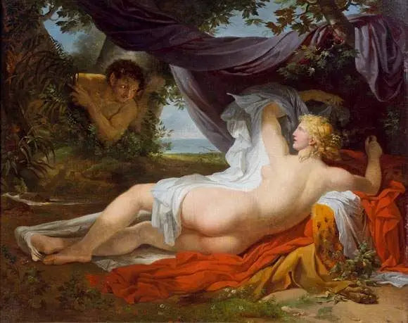 En Bacchante vekket av en ung faun - Charles Meynier

Source:
Une Bacchante éveillée par un jeune faune - Charles Meynier