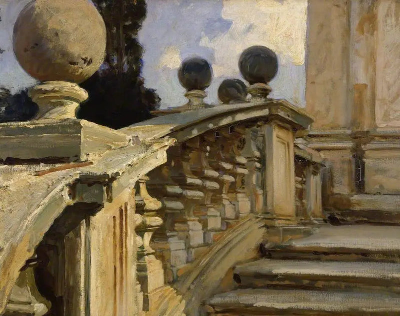 En balustrade - John Singer Sargent