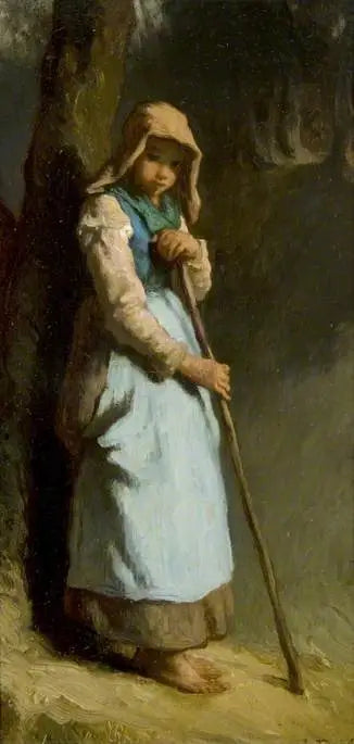 En gjeterjente - Jean-François Millet