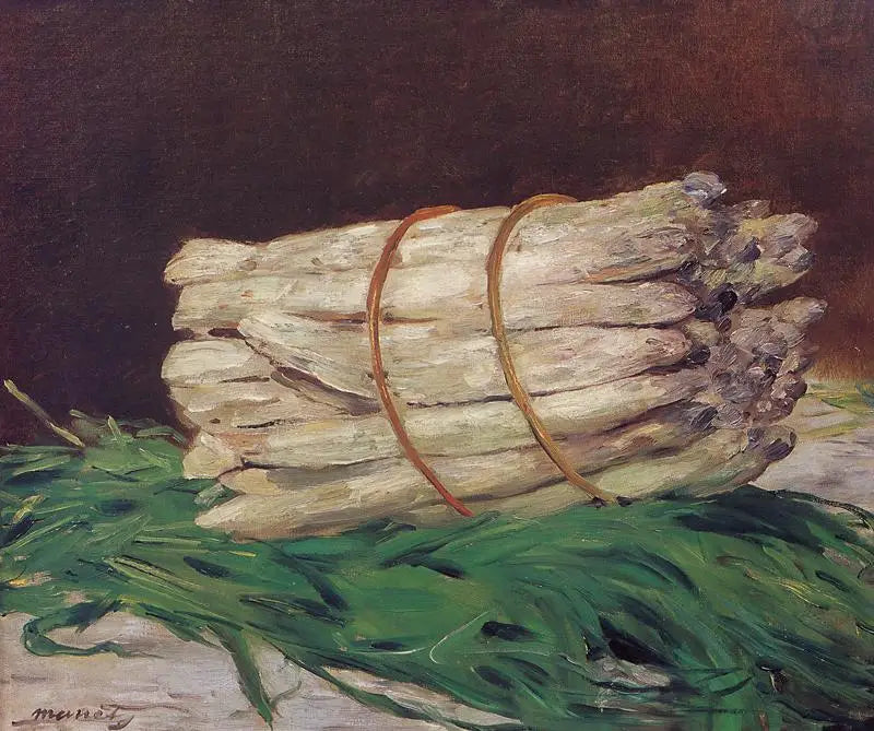 En bunt med asparges - Édouard Manet