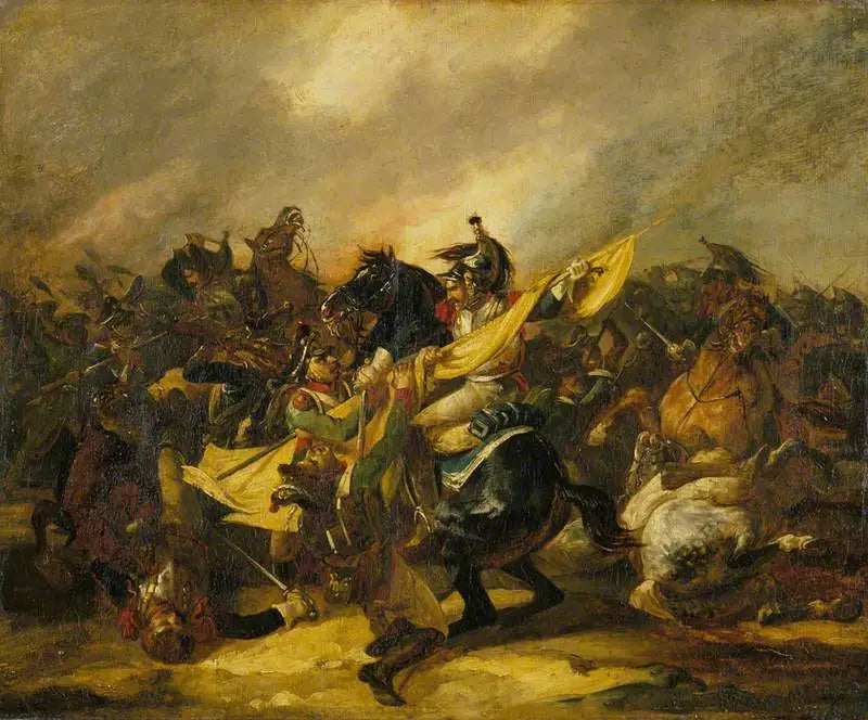 En ladning av kavaleri - Théodore Géricault