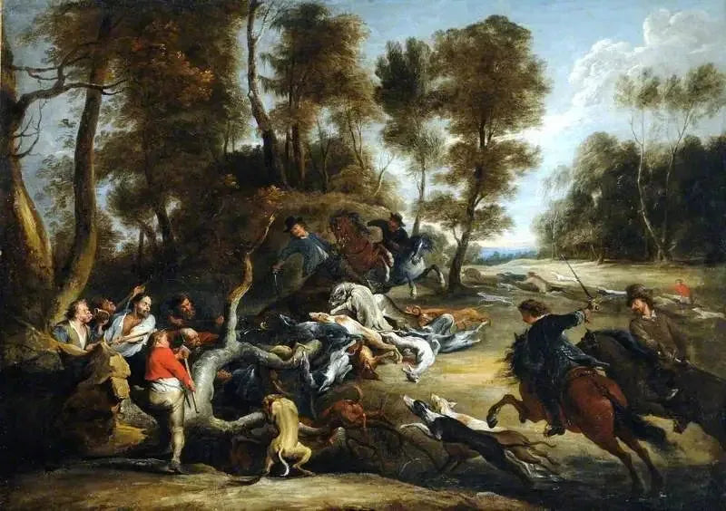 En jakt på villsvin - Peter Paul Rubens