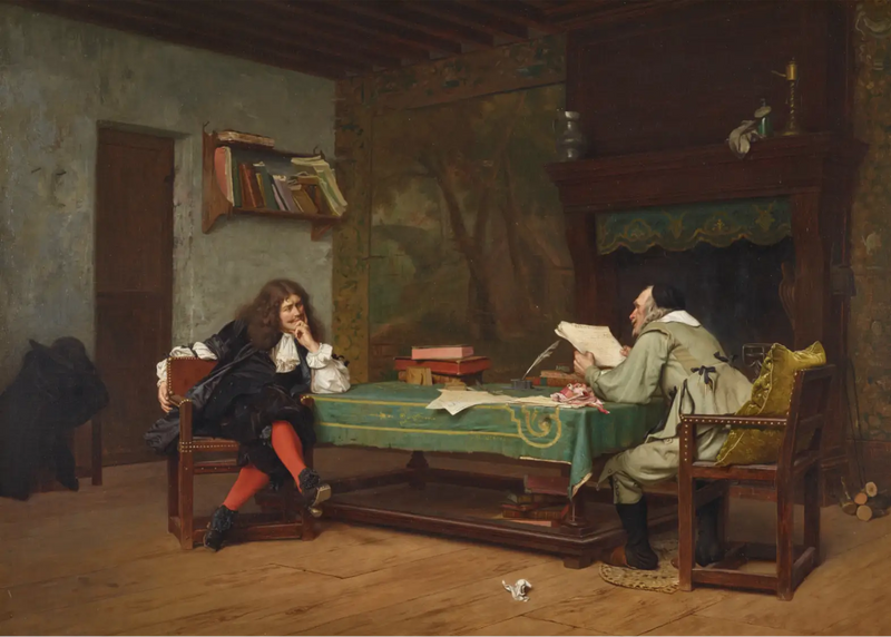 Et samarbeid (Molière og Corneille - Jean-Léon Gérôme