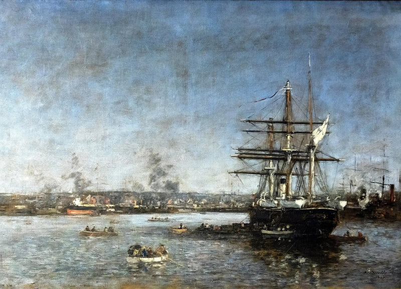 En russisk korvette i Eure-bassenget: Le Havre - Eugène Boudin