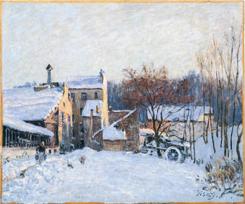 En gårdsplass i Chaville - Alfred Sisley