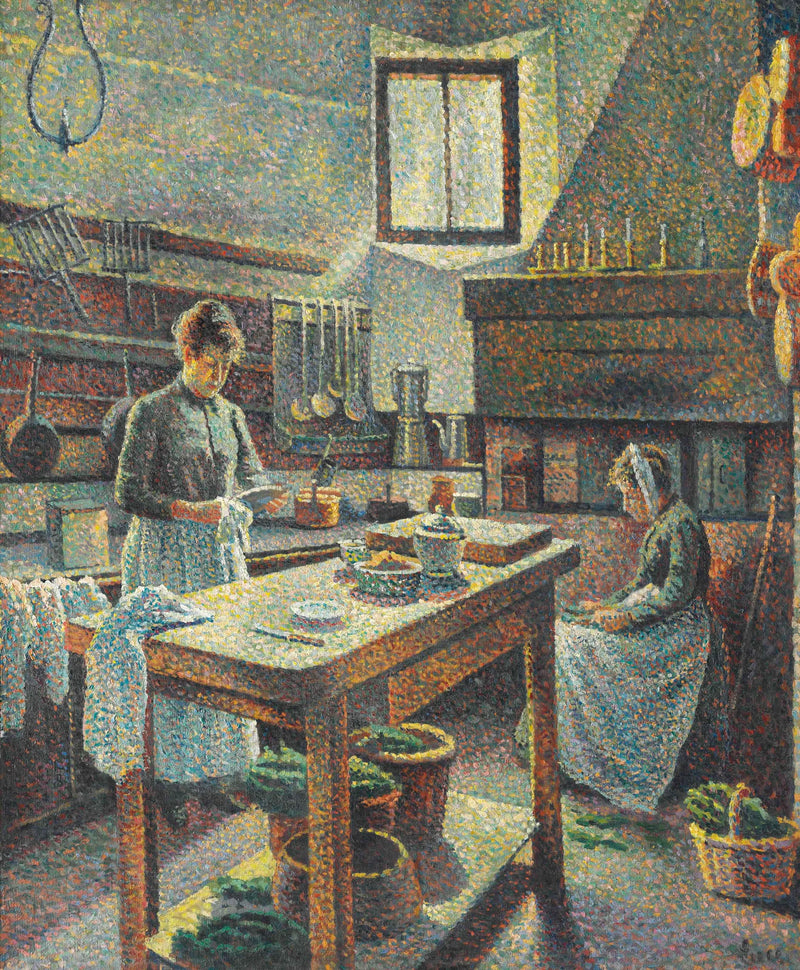 Et kjøkken - Maximilien Luce