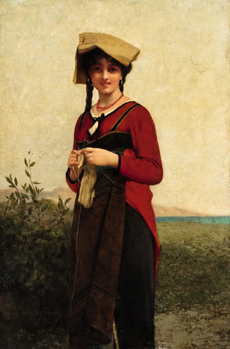 En italiensk dame som strikker - Jules Lefebvre

Source:
Une dame italienne en train de tricoter - Jules Lefebvre