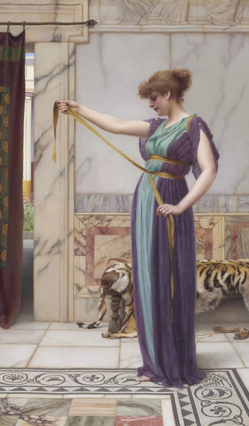 En pompeiansk dame - John William Godward