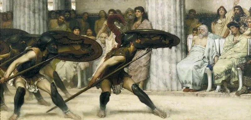 En dans ved Pyrrhus - Lawrence Alma-Tadema