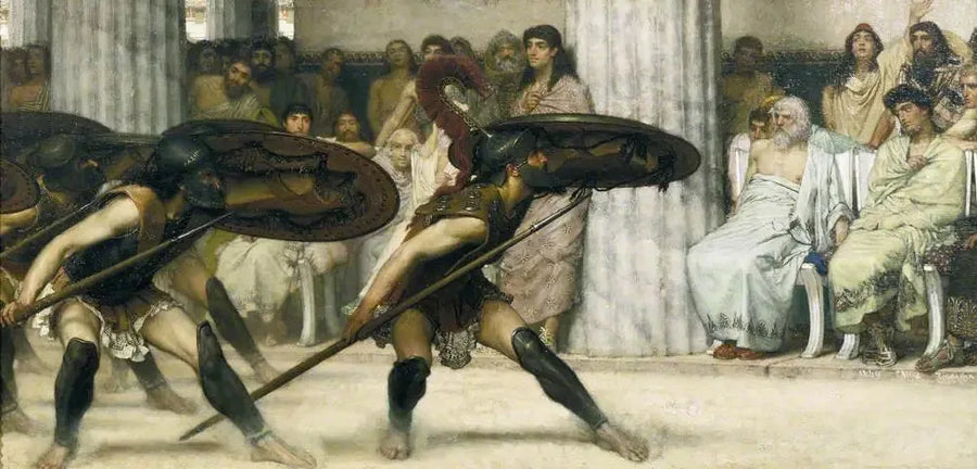 En dans ved Pyrrhus - Lawrence Alma-Tadema